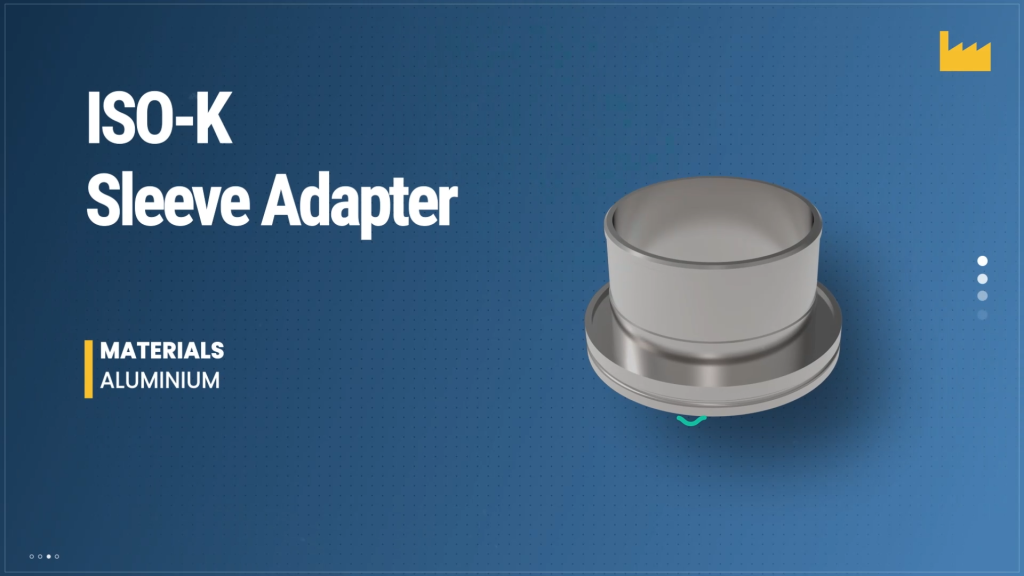 Adaptateur inox 304L, DN80-K/KF50 - Adaptateurs ISO-K