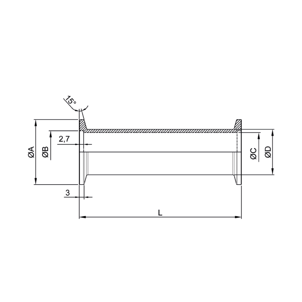 ISO-KF Full Flange