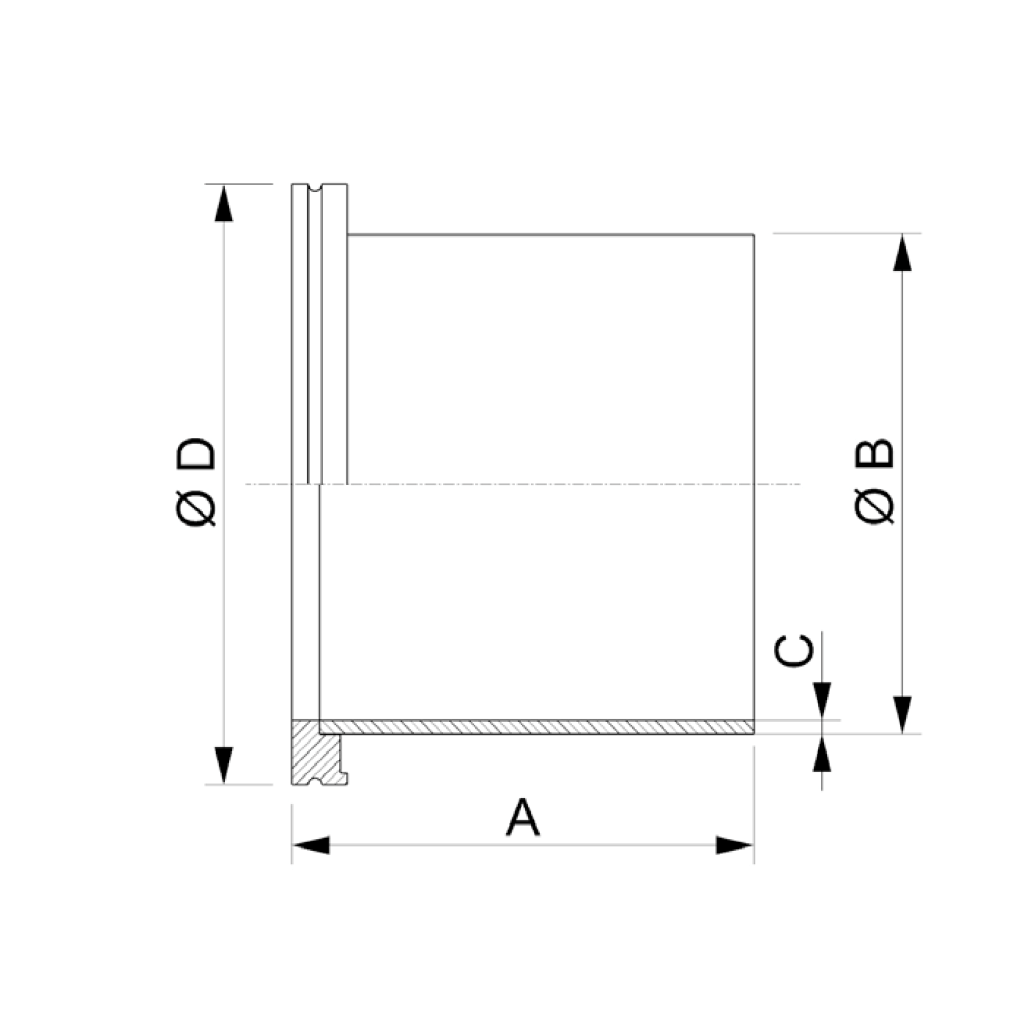 ISO-K Half Flange