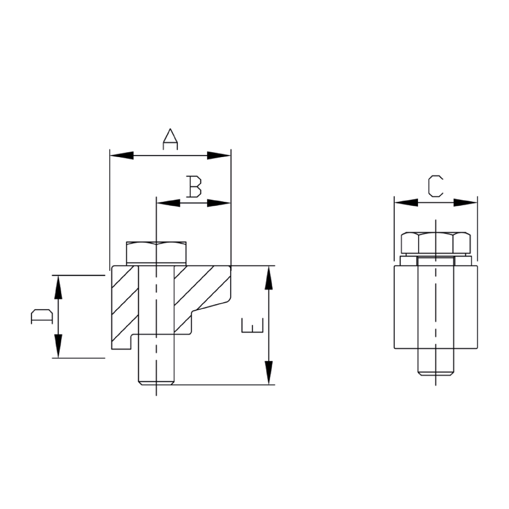 ISO-KF Claw (Wall) Clamp