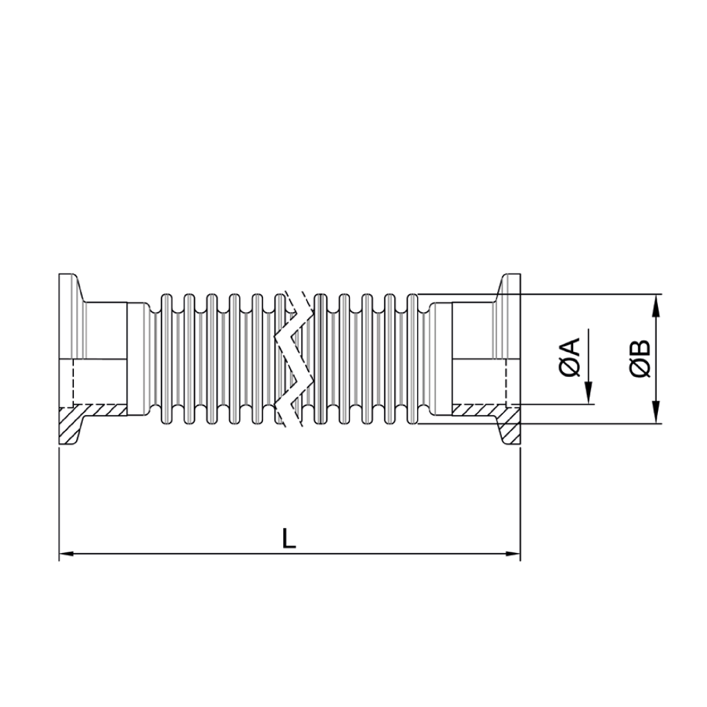 ISO-KF Flexible Hose