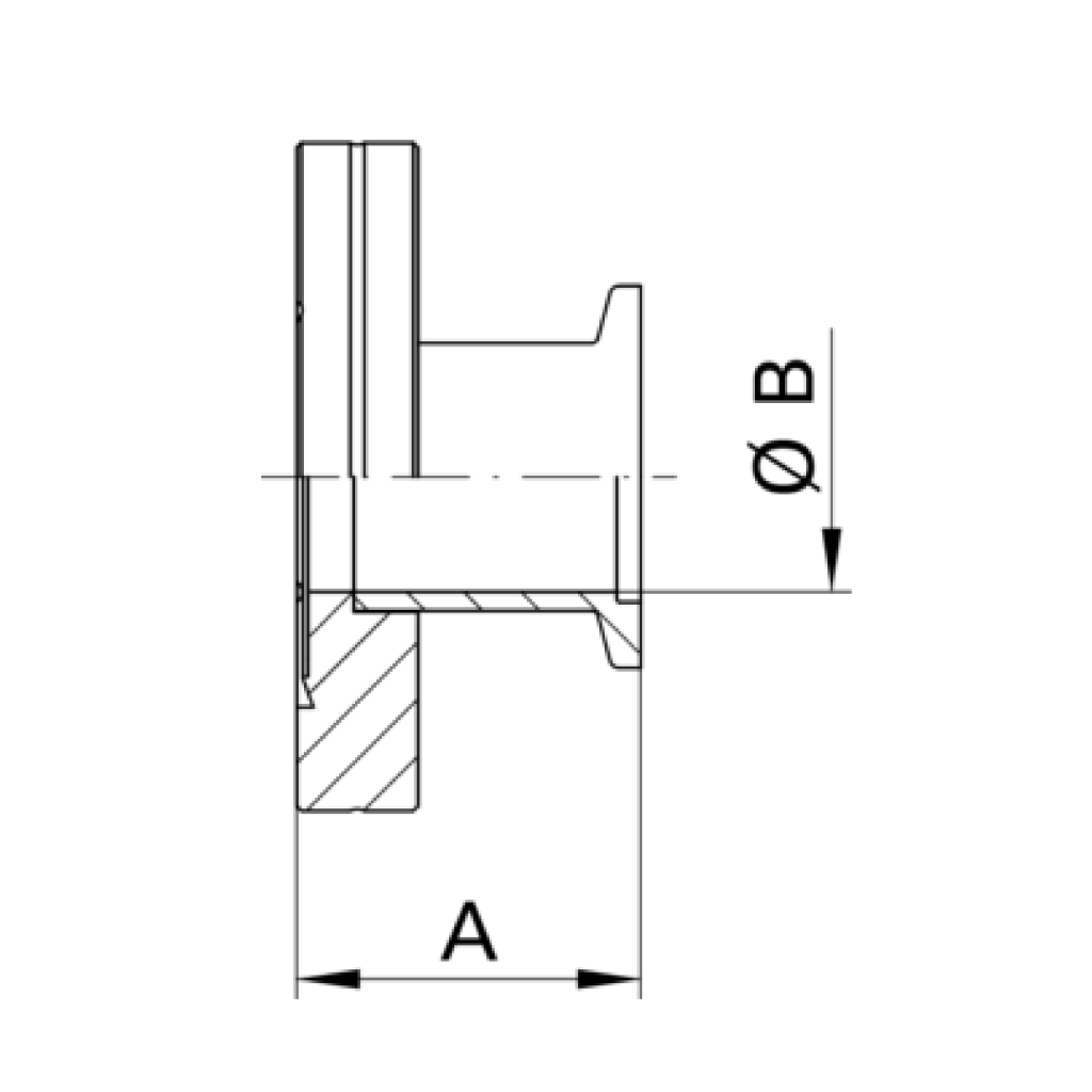 ISO-KF to CF Adapter