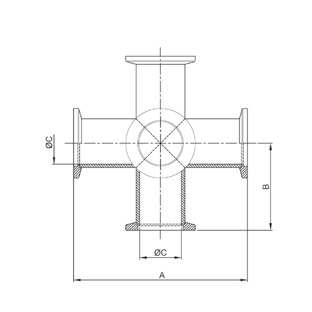 ISO KF 5 Way Cross
