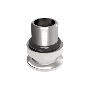 ISO-KF male threaded flange with FKM seal in 304 or 316L stainless steel. Compare DN sizes, G threads and dimensions. Request a quote.