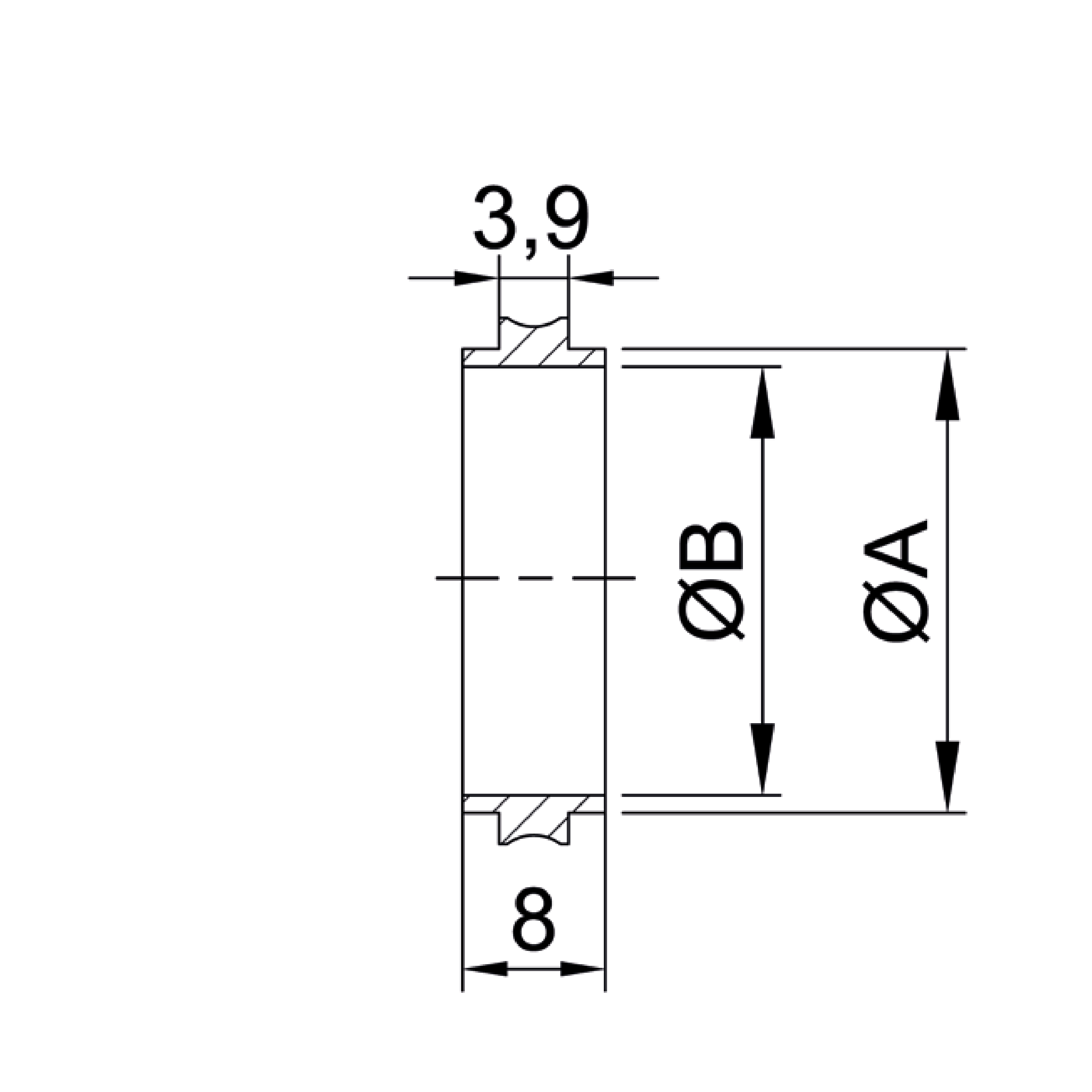 ISO-KF Inner Centered Inner Ring - Image 2